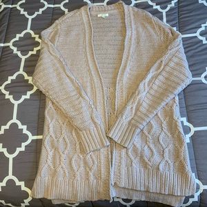 Dusty pink sweater cardigan